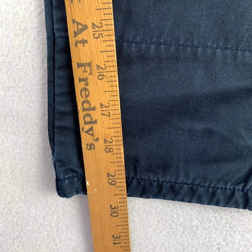 Woolf Originals NY Chinos Men 28 Navy Blue Cotton Twill Slim-Fit Trousers WON